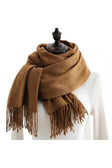 Bysonglezai Foulard Femme Echarpe Homme Châle Écharpe Douce Populaire Style Coréen Japonais Mi-Long Châle Dame Écharpe Auburn
