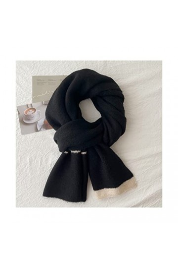 Foulard Femme Écharpe tricotée douce et confortable for la protection du cou des femmes en automne et en hiver épaisse et cha