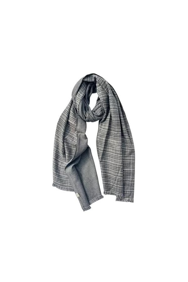 KIZQYN Foulard Femme Écharpes à Carreaux Cravates polyvalentes en Automne et en Hiver Portez Un Cadeau châle Chaud à Double U
