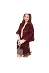 RILOOP Écharpe châle hiver femme Plaid foulards larges treillis châle couverture pour emmailloter foulards chauds enveloppes