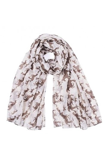 MOBAAK Echarpes Et Foulards Femme Foulards Pour Femmes Châle Doux Léger Écharpe En Cours Dexécution Cheval Imprimé Wrap Châl