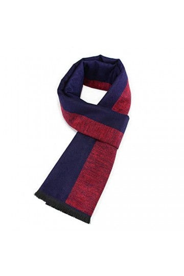 RILOOP Écharpes pour hommes Écharpes chaudes dhiver pour femmes Foulards de couple Couleur : 2, Taille : 30cmX180cm 