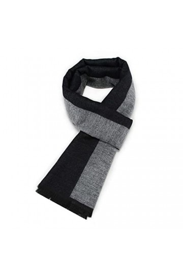 RILOOP Écharpes pour hommes Écharpes chaudes dhiver pour femmes Foulards de couple Couleur : 2, Taille : 30cmX180cm 