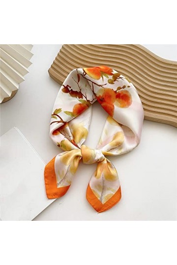 BREWIX Écharpe carrée imprimée darbres élégants, Foulard de Mode Femmes Bandeau Dame tête enveloppe châle Femme écharpes Fou