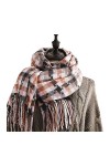 HALAHAI Écharpe Etole Foulard Echarpe Écharpes Dhiver Pour Femmes, Mode Hiver Fausse Écharpe Chaude Chauffée Épaisse Écharpe