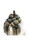 HALAHAI Écharpe Etole Foulard Echarpe Écharpes Dhiver Pour Femmes, Mode Hiver Fausse Écharpe Chaude Chauffée Épaisse Écharpe