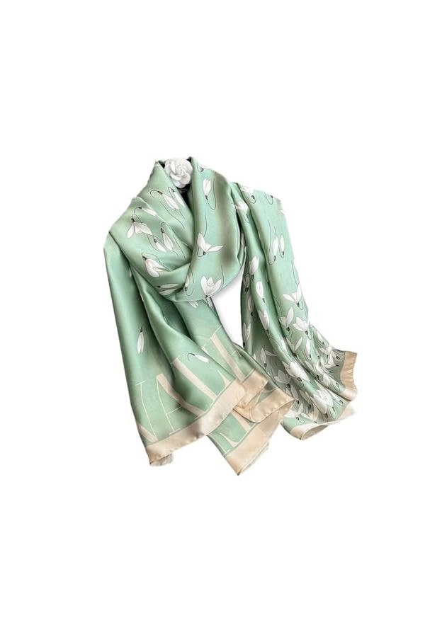 HALAHAI Écharpe Etole Foulard Echarpe Écharpe Longue Et Douce Pour Femmes, Style Élégant, Châle De Protection Solaire, Toutes