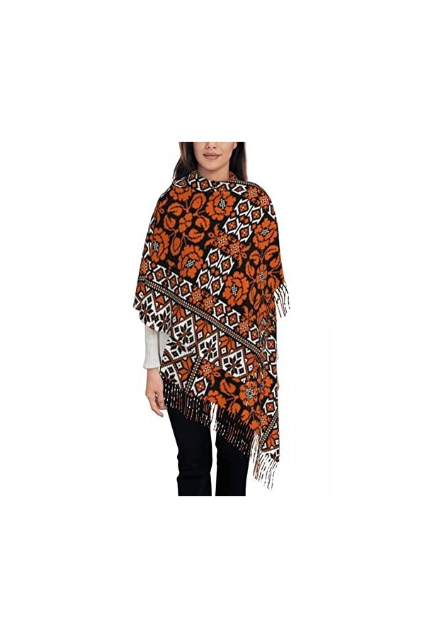 ROBAUN Écharpe Wrap pour Femmes Long Hiver Automne Chaud Gland Châle Unisexe Foulards-1,72x197cm