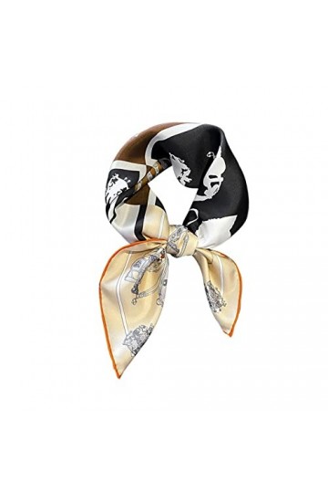 WORNEW Foulard de Soie Écharpe carrée en sergé de Soie colorée par Panneau Mince de Printemps et dautomne de 70cm Foulards e