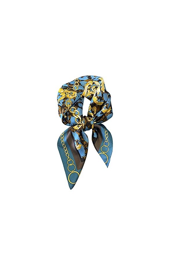 WORNEW Foulard de Soie Printemps et été Section Mince 70 écharpe en Soie sergé écharpe en Soie de mûrier for Femme écharpe en