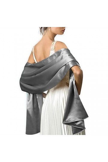 Bysonglezai Foulard Femme Echarpe Écharpe Châle Homme Foulards Robe De Soirée Écharpe Châle Femme Solide Mariage Soie Fête Fe