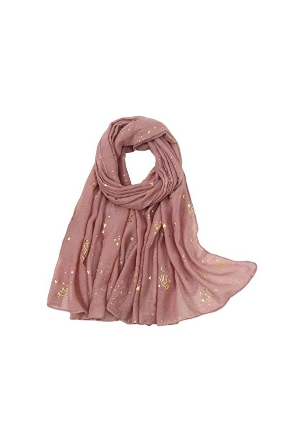 Bysonglezai Foulard Femme Echarpe Écharpe Châle Homme Foulards Écharpe Imprimante Châle Uni Doux Étole Onesize Rose