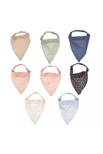 FOMIYES 16 Pcs Bandeau Triangulaire Foulard Pré-Noué Pour Femmes Foulard En Coton Pour Femmes Hijabs En Mousseline De Soie Ru