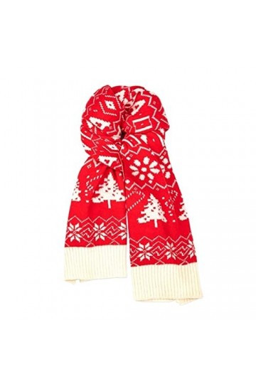KIZQYN Foulard Femme Écharpe Rouge Chaude Mode Polyvalent Style Mignon Cou Noël châle épaissi, 190cm Foulard