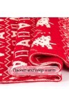 KIZQYN Foulard Femme Écharpe Rouge Chaude Mode Polyvalent Style Mignon Cou Noël châle épaissi, 190cm Foulard