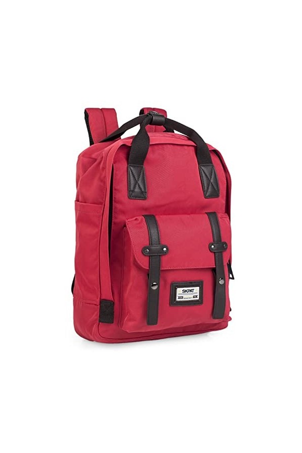 SKPAT - Sac à dos avec compartiment portable de 15 pouces. 2 poignées supérieures et sangles rembourrées réglables. Comparmen