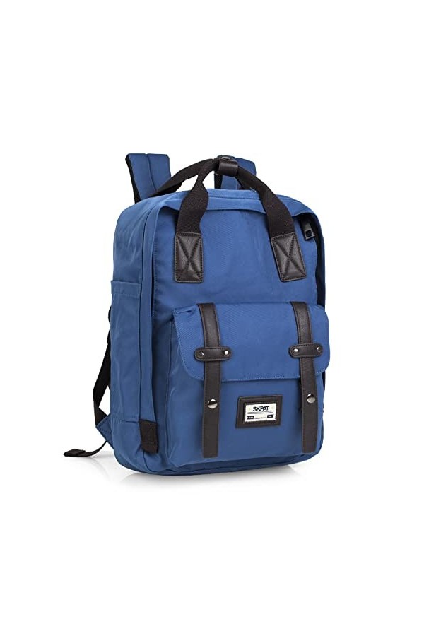 SKPAT - Sac à dos avec compartiment portable de 15 pouces. 2 poignées supérieures et sangles rembourrées réglables. Comparmen