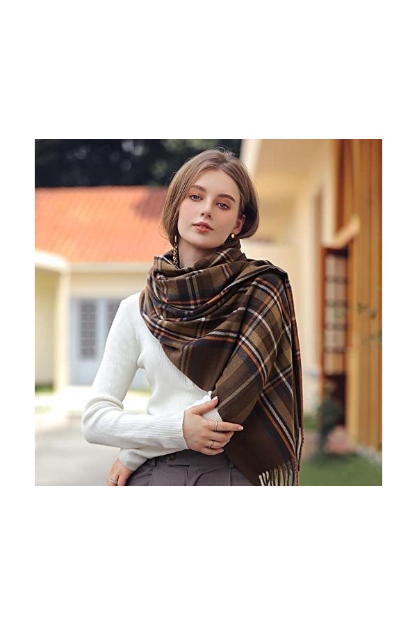 Bysonglezai Foulard Femme Echarpe Écharpe Châle Homme Foulards Écharpe Dames Hiver Chaud Écharpe Rouge Femmes Hiver Écharpe N