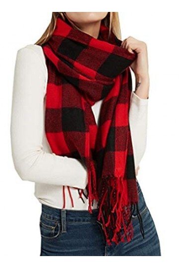 Bysonglezai Foulard Femme Echarpe Écharpe Châle Homme Foulards Écharpe À Carreaux Grande Grille Hiver Chaud Femmes Cou Tête É