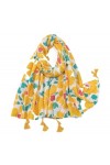 Écharpe Etole Foulard Echarpe Écharpe Femme Jaune Décoration Châle Écharpe De Protection Solaire Pour Voyage Plage Châle Col