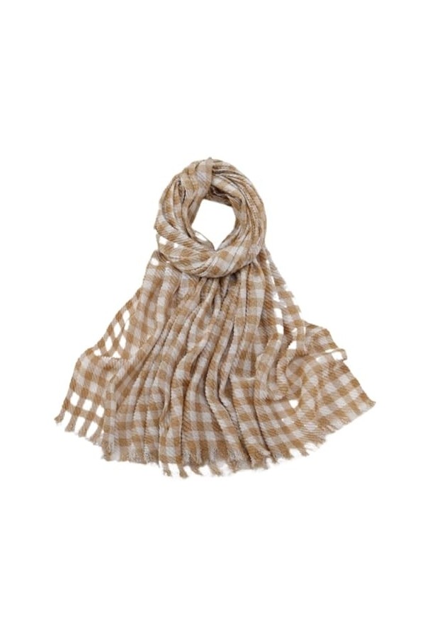 HALAHAI Écharpe Etole Foulard Echarpe Écharpe À Grille Pour Femmes, Cadeau Dhiver Chaud, Longues Écharpes, Châle Sauvage Lég
