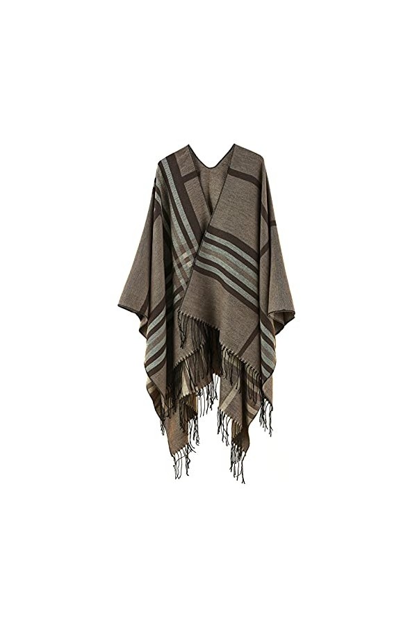 Écharpe Cape Elégant Foulard Chaud Couverture Châle Poncho Femme Hiver Chaud