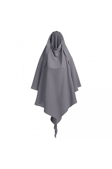 OBEEII Khimar Hijab pour femme, hijab à enfiler avec haute jilbab pour musulman Dubaï Moyen-Orient femme musulman Premium mou