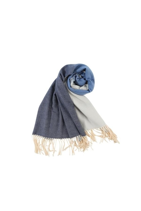 MypikY Automne Et Dhiver Femmes Foulard Grande Taille Contraste Couleur Polyvalent Châle Confortable Polyvalent Chaud Cou,D