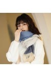 MypikY Automne Et Dhiver Femmes Foulard Grande Taille Contraste Couleur Polyvalent Châle Confortable Polyvalent Chaud Cou,D