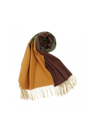 MypikY Automne Et Dhiver Femmes Foulard Grande Taille Contraste Couleur Polyvalent Châle Confortable Polyvalent Chaud Cou,A