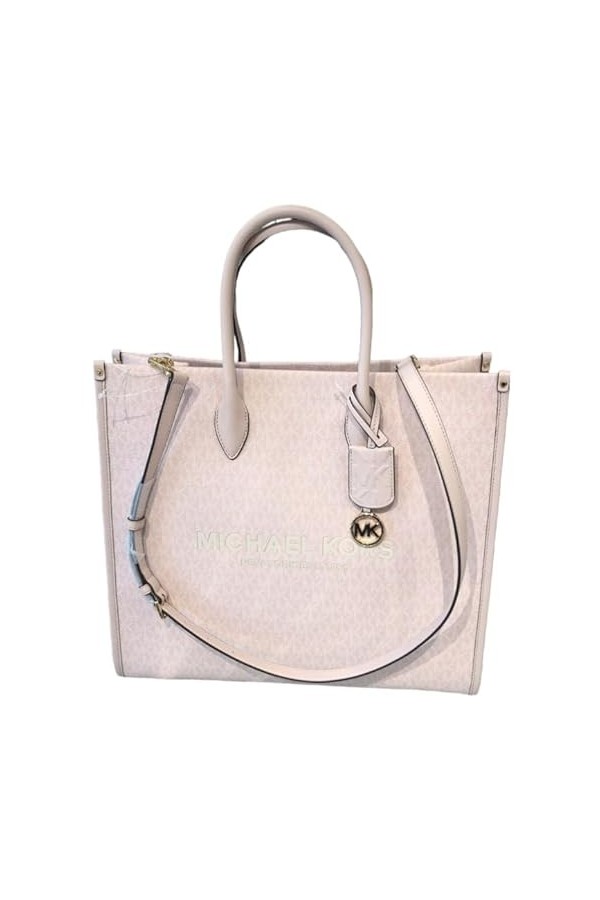 Michael Kors Mirella Grand sac fourre-tout Signature MK, Vanille Mk