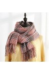 Bysonglezai Foulard Femme Echarpe Écharpe Châle Homme Foulards Hiver Imitation Cachemire Épaissi Chaleur Et Couleur Correspon