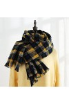 Bysonglezai Foulard Femme Echarpe Écharpe Châle Homme Foulards Écharpe À Carreaux Nouvelle Écharpe Douce Hiver Femmes Chaud M