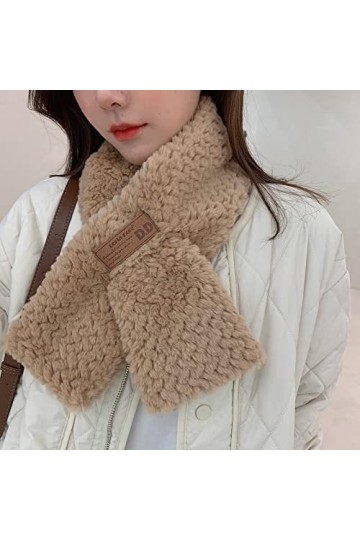 Bysonglezai Foulard Femme Echarpe Écharpe Châle Homme Foulards Corée Style Tempérament Croix Bavoir Écharpe&nbsp;&nbsp;&nbsp;Col Écharpe pou