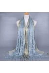 Bysonglezai Foulard Femme Echarpe Écharpe Châle Homme Foulards Écharpe De Luxe en Soie Brillante Brillante Femmes Écharpes Im