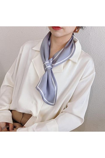 Bysonglezai Foulard Femme Echarpe Homme Châle 70 * 15Cm Écharpe Femmes Serviette Rectangulaire Style Coréen All-Match Élégant