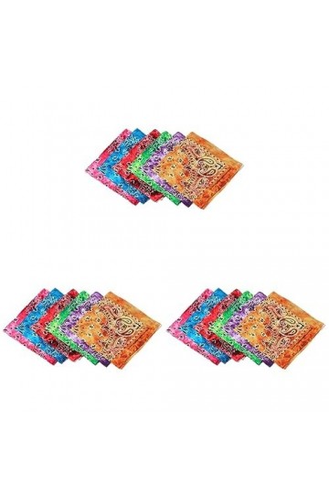 SOIMISS 18 Pcs Soie Turban Pour Hommes Coton Bandeaux Hommes Écharpe Foulard De Soie Pour Cheveux Carré Écharpe Éternuement B