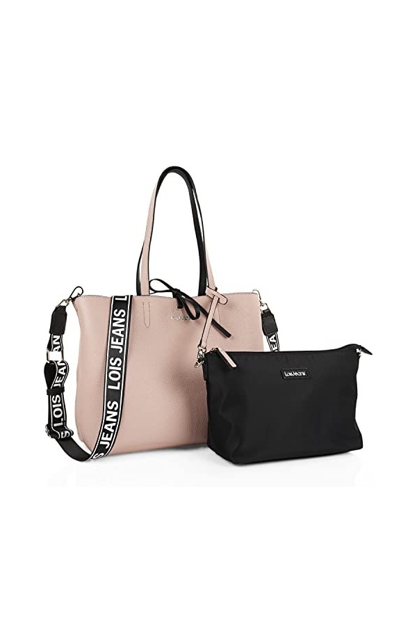 Lois - Sac a Main Femme - Sac à Main Femmes Bandoulieres - Sac de Cours. Sacs à Main en Polipiel reversible. Grand Sac a Main