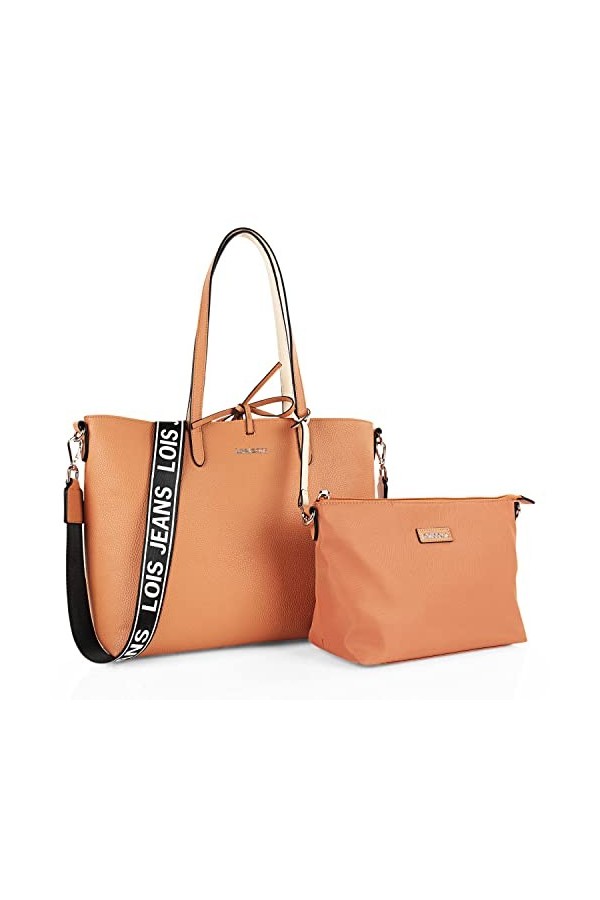 Lois - Sac a Main Femme - Sac à Main Femmes Bandoulieres - Sac de Cours. Sacs à Main en Polipiel reversible. Grand Sac a Main