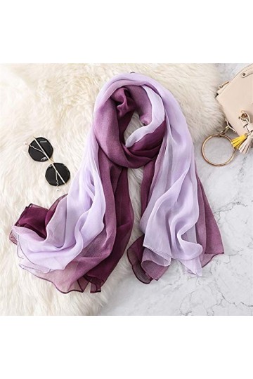Écharpe Chale Femme Spring Solid Silk Foulard Femmes/Dames Dégimal Long Long Bandana Soft Soft Shrawls Plus Foulard féminin d