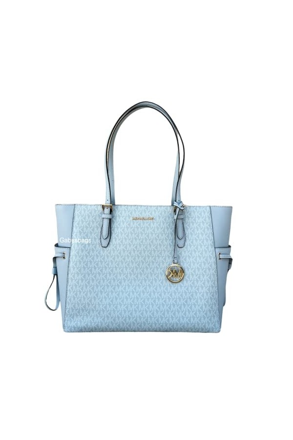 Michael Kors Gilly Large Jet Set Drawstring Top Zip Tote Black Saffiano Leather