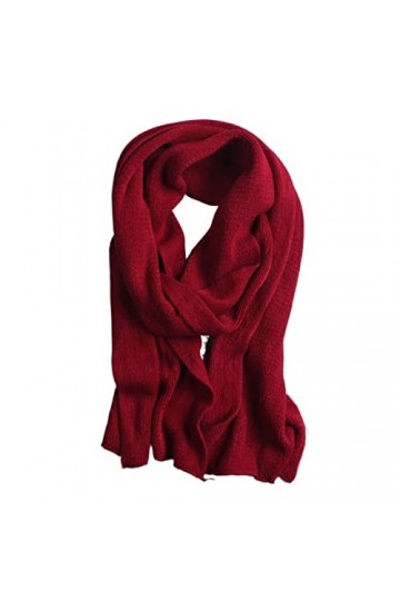 ÉCharpe Chaud Hommes écharpe Tricot Unisexe épais épais Douce Hiver écharpes châles châles enveloppements Longs cacheme de Ca