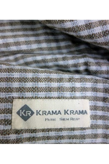 Krama Krama Foulard en coton marron