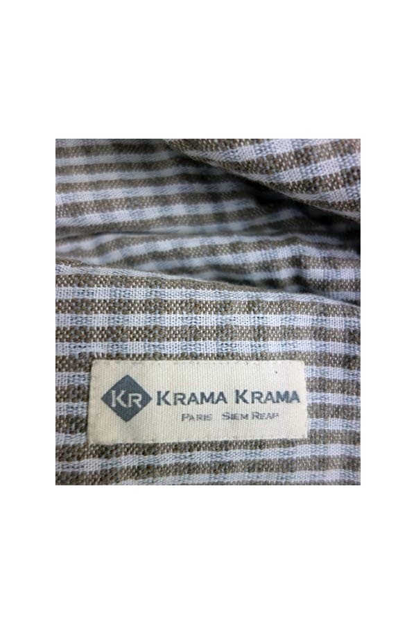 Krama Krama Foulard en coton marron