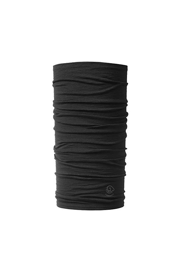 GIESSWEIN Lécharpe multifonctionnelle Eisenstein noir ONE SIZE - écharpe tubulaire douce en 100% laine mérinos, écharpe pour