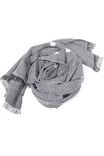 RILOOP Écharpe Châle 76 pouces Dame Écharpe Dhiver Conception Chaud Dot Chariot Foulards Femmes Châle Épais Foulard Foulards