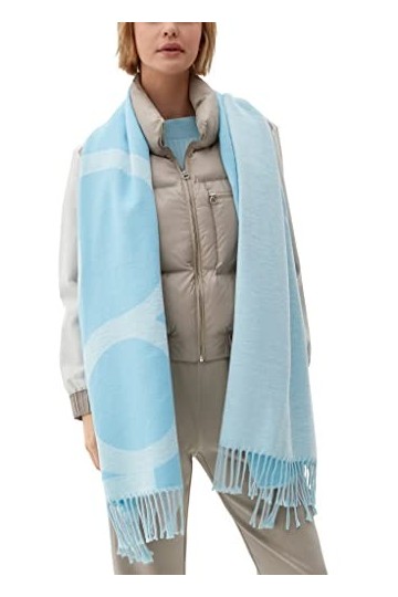 s.Oliver Tuch Foulard, Blue, Taille Unique aux Femmes