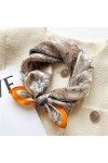 Foulards for femmes,Écharpe carrée,Écharpe de cou,Écharpe carrée en soie véritable Femmes Petits cheveux Écharpes de cou Foul