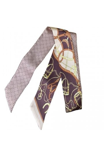 Foulards légers Tempérament des femmes printemps et été noué sac poignée longue écharpe en soie foulards décoratifs Color : 