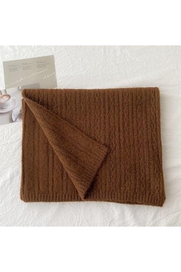 KIZQYN Foulard Femme Écharpe à Tricoter en Laine mélangée à la Mode et Polyvalente for Femmes châle épaissi Hiver Chaud châle